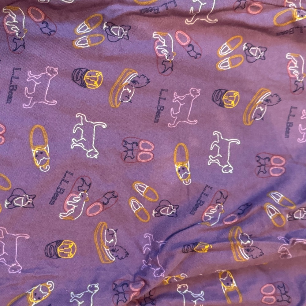 NWT L.L. Bean Lavender Pajama Set, size M - Picture 6 of 6
